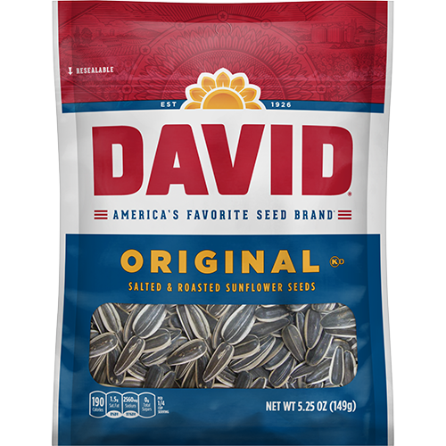 David Original Sunflower Seeds 5.25oz X 12 Units
