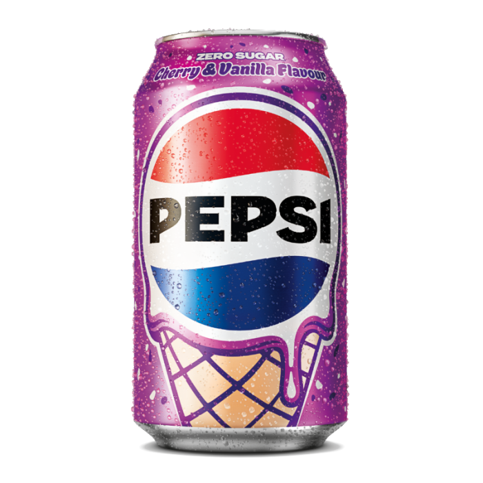 UK Pepsi Zero Cherry Vanilla 330ml X 24 Units