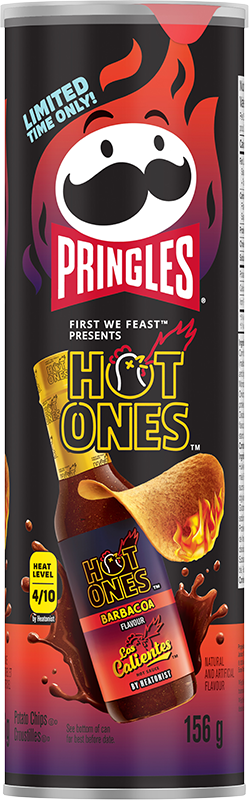 Pringles Hot Ones Barbacoa 5.5oz X 14 Units