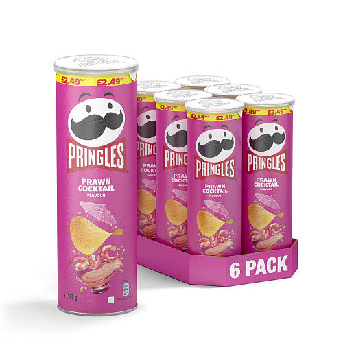 Uk Pringles Prawn Cocktail 165g X 6 Units