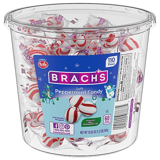 Brach's Soft Peppermint Puffs Tub 110 Pcs 19.25oz X 1 Unit