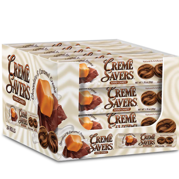 Creme Savers Rolls Choc & Caramel 1.76oz X 24 Units