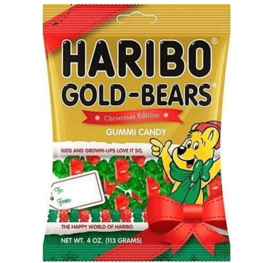 Haribo Christmas Edition Gold Bears 4oz x 12 units