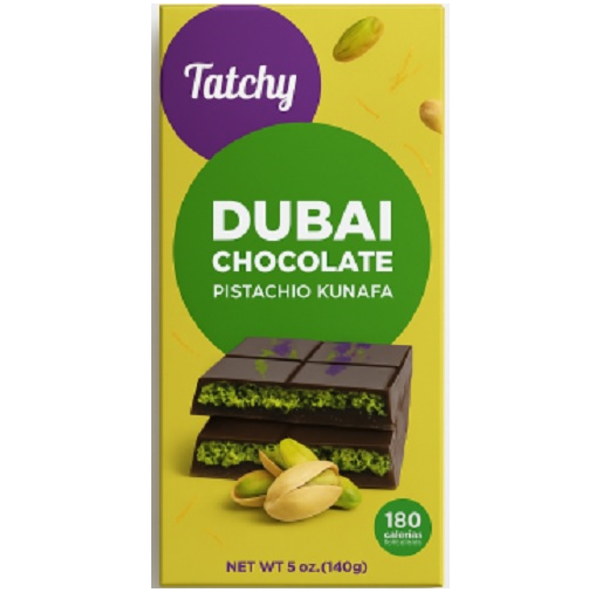 Tatchy Dubai Chocolate Pistachio Kunafa 5oz(142g) X 6 units