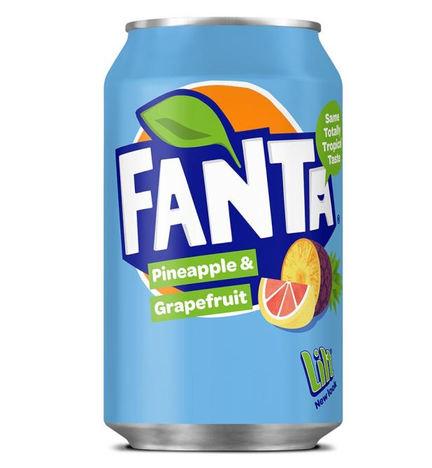 UK Fanta Pineapple & Grapefruit 330ml X 24 Units (shipping included)