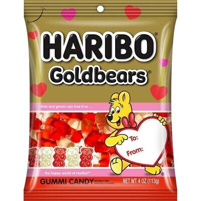 Haribo Valentine's Gold Bears 4oz X 12 Units