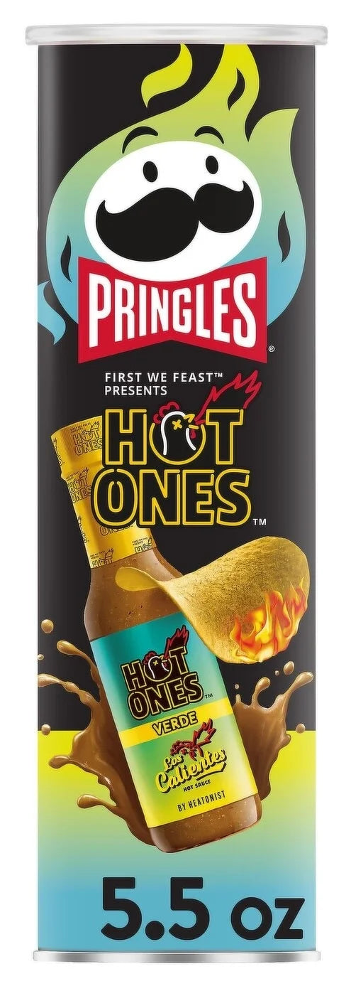 Pringles Hot Ones Verde 5.5oz X 14 Units