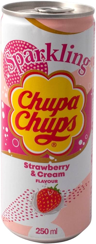 Asia - Chupa Chups- Sparkling Strawberry 250Ml X 24 Units(No Extra Shipping)