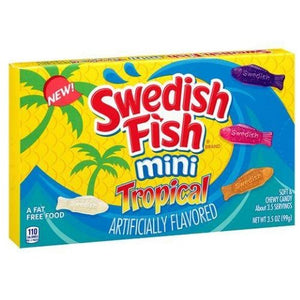 Swedish Fish Mini Tropical Theater box 3.5oz X 12 Units