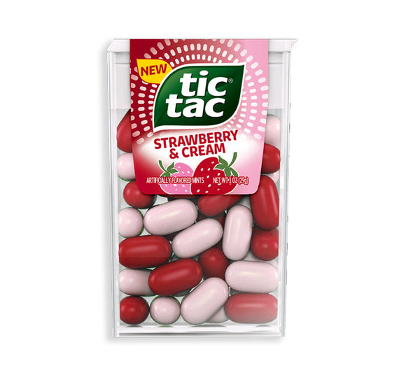 Tic Tac - Strawberry & Cream 1oz X 12 Units