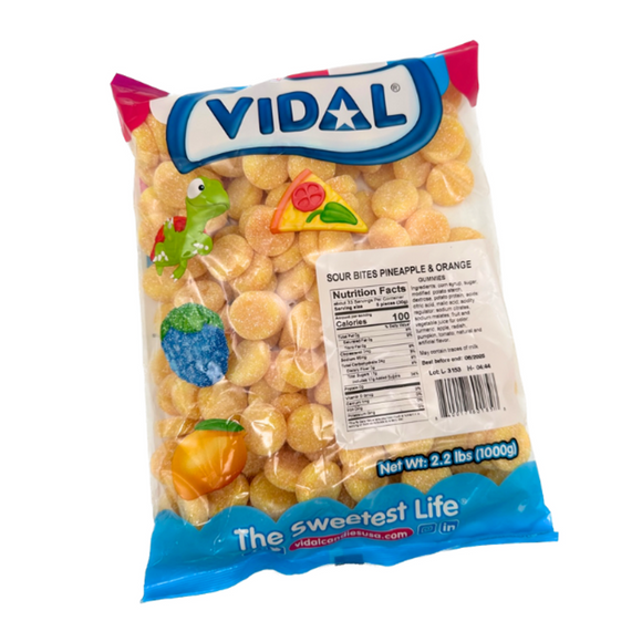 Bulk - Vidal Sour Bites Pineapple & Orange X 1 Kg (2.2lb)