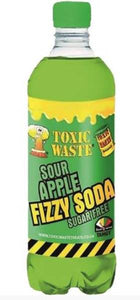 UK Toxic Waste Fizzy Soda - Sour Apple 500ml X 12 Units