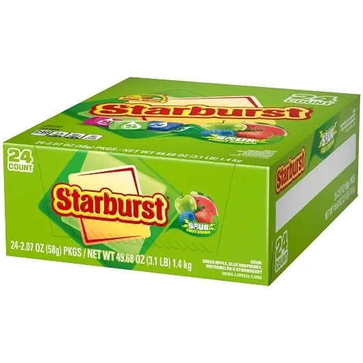 Starburst Sour Standard Size 2.07oz X 24 Units