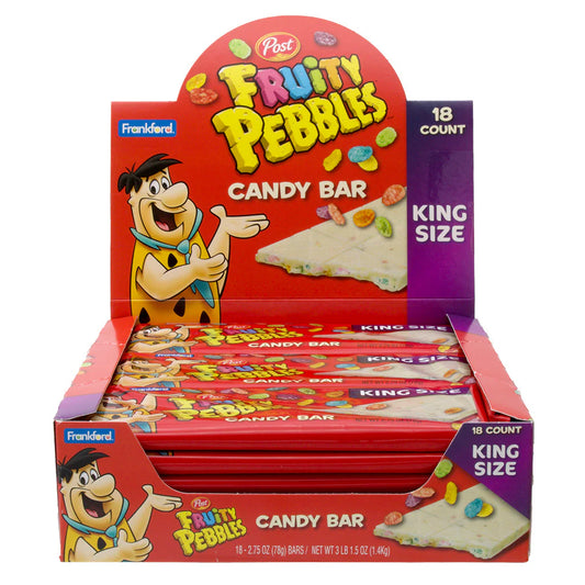 Frankford Fruity Pebbles White Chocolate Bar 2.75oz X 18 Units