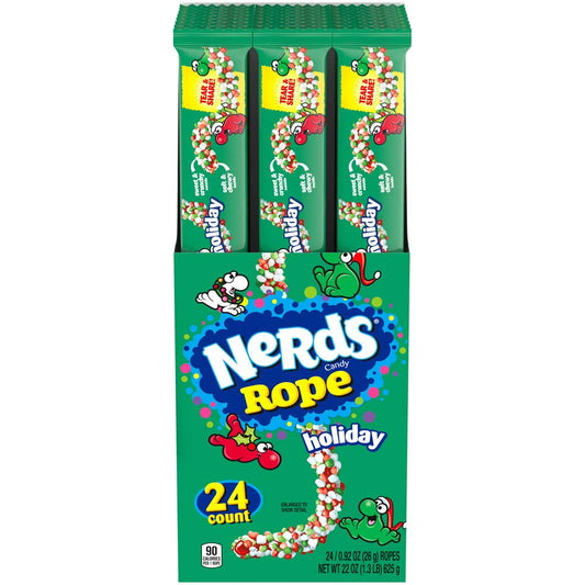 Xmas - Nerds Holiday Ropes .92oz X 24 Units