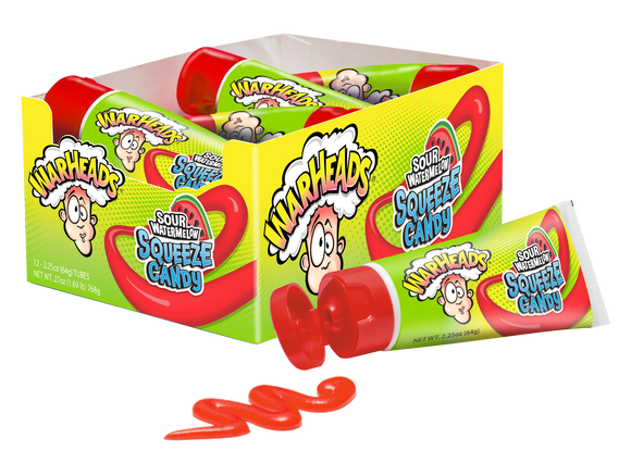 WARHEADS SOUR WATERMELON SQUEEZE CANDY  