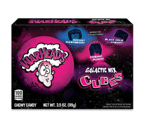 Warheads Galactic Cubes Theater Box 3.5oz X 12 Units