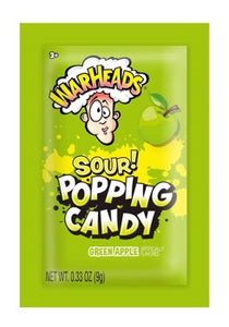Warheads Sour Popping Candy - Green Apple .33oz X 20 Units