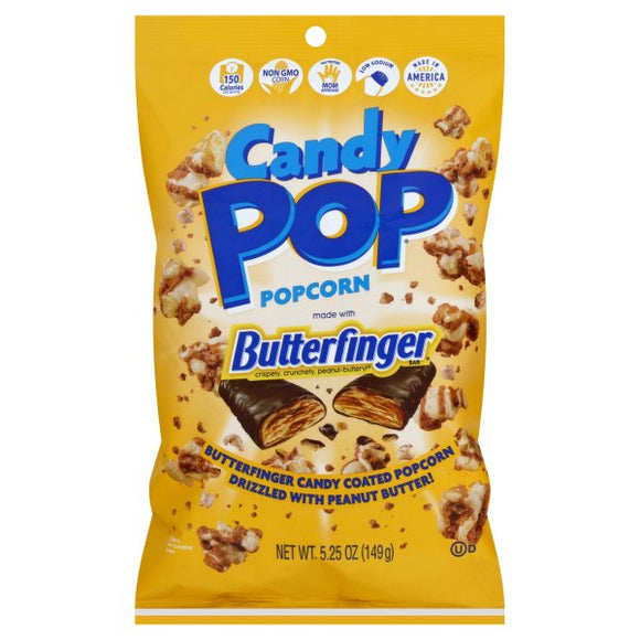 Candy Pop Popcorn Butterfinger 5.25oz X 12 Units