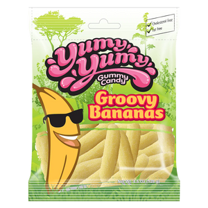Yumy Yumy Groovy Bananas Peg Bag 4.5 Oz X 12 Units