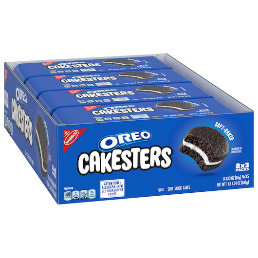 Oreo Cakesters 3 Pack Original 3.03oz X 8 Units candyville.ca