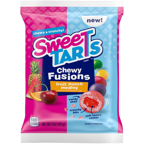 Sweetarts Chewy Fusion Peg Bag 5oz X 12 Units