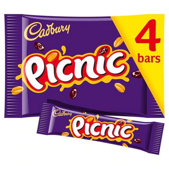 UK Cadbury Picnic 4 Pack X 10 Units