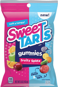 Sweetarts Gummies Fruity Splitz Peg Bag 5oz X 12 Units