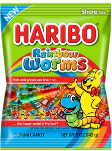 Haribo Rainbow Worms 5oz X 12 Units
