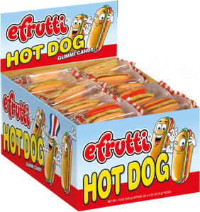 EFRUTTI GUMMI HOT DOGS (WRAPPED)