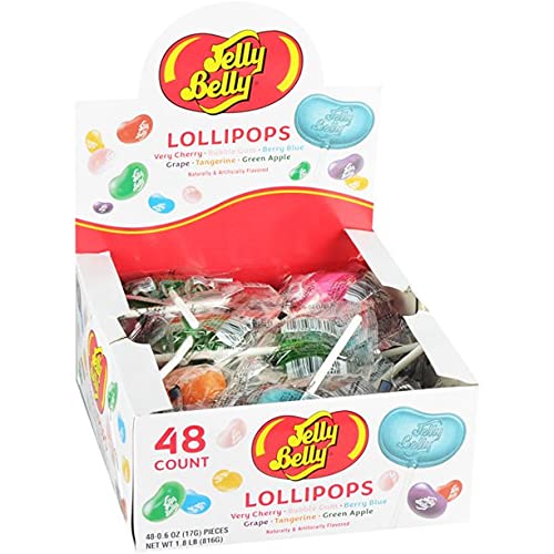 Adams & Brooks Jelly Belly Lollipop 0.60oz X 48 Units