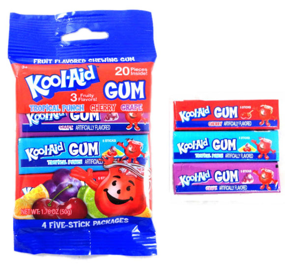 Kool Aid Gum Peg Bag 1.76oz X 10 Units