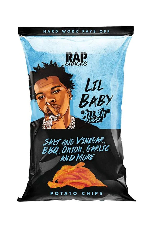 Rap Snacks Lil Baby All in Flavor Potato Chips 2.5oz X 24 Units