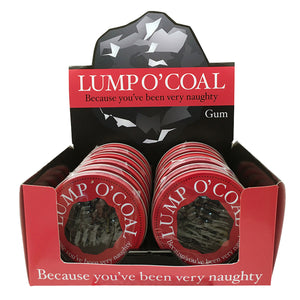 Boston America- Lump O' Coal Gum Candy Tins X 12 Units