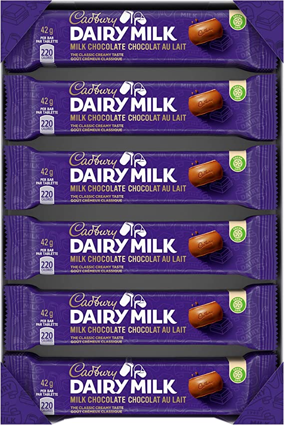 Cadbury Dairy Milk Chocolate Bar 1.5oz X 24 Units