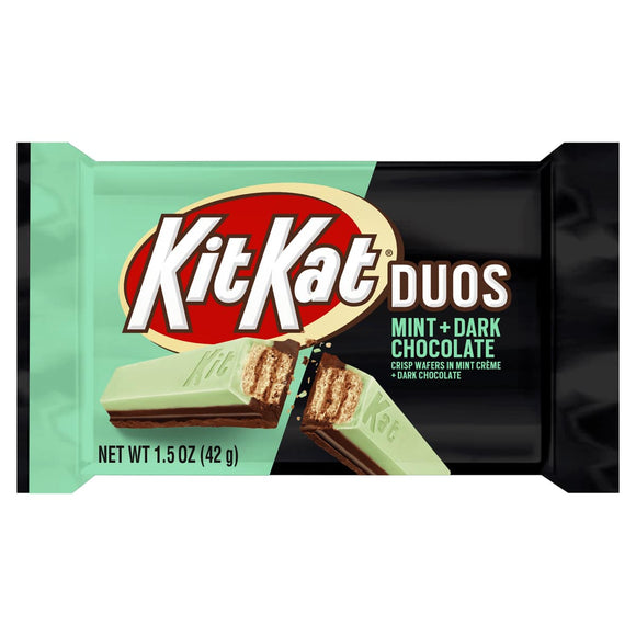 Kit Kat Duo's Dark Chocolate Mint - Standard Size 1.5 Oz X 24 Units