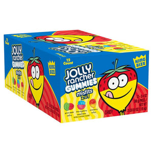 Jolly Rancher Misfits 2 in 1 Gummies King Size 3.45oz X 12 Units