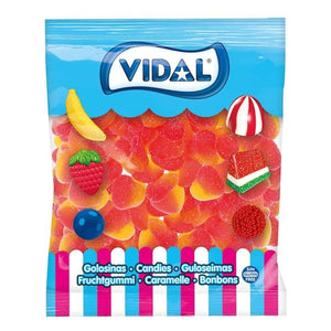 Valentine- Bulk Vidal Gummi Peach Hearts X 2 Kg (4.4lb)