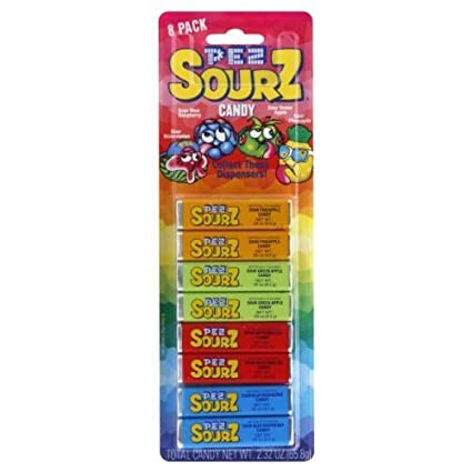 PEZ BLISTER PACK REFILL SOURZ