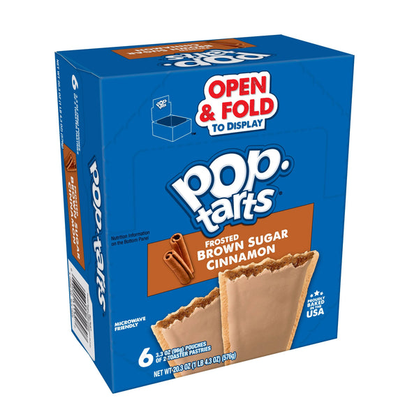 Pop Tarts Frosted Brown Sugar Cinnamon  3.3oz X 6 Units