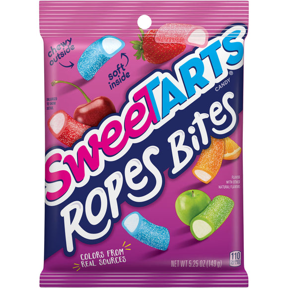 Sweetart Rope Bites Peg Bag 5.25 Oz X 12 Units