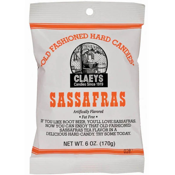 Claeys Old Fashioned Hard Candies - Sassafras 6oz X 24 Units