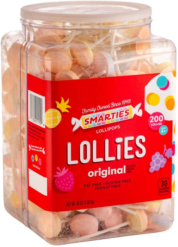 Smarties Double Lollies Jar 200 Units (Unwrapped)