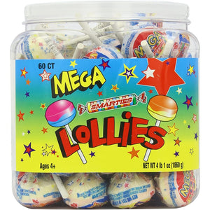 SMARTIES MEGA DOUBLE LOLLIES JAR 