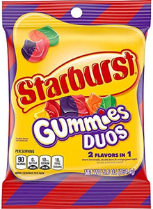Starburst Gummies Duos Peg Bag 5.8oz X 12 Units