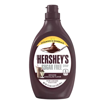 Hershey's Sugar Free Chocolate Syrup 17.5oz X 6 Units