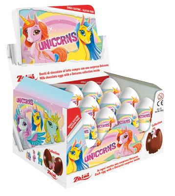 Zaini Unicorns Milk Chocolate Eggs 20g X 24 Units
