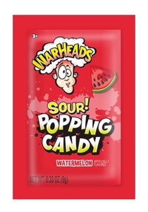 Warheads Sour Popping Candy - Watermelon .33oz X 20 Units