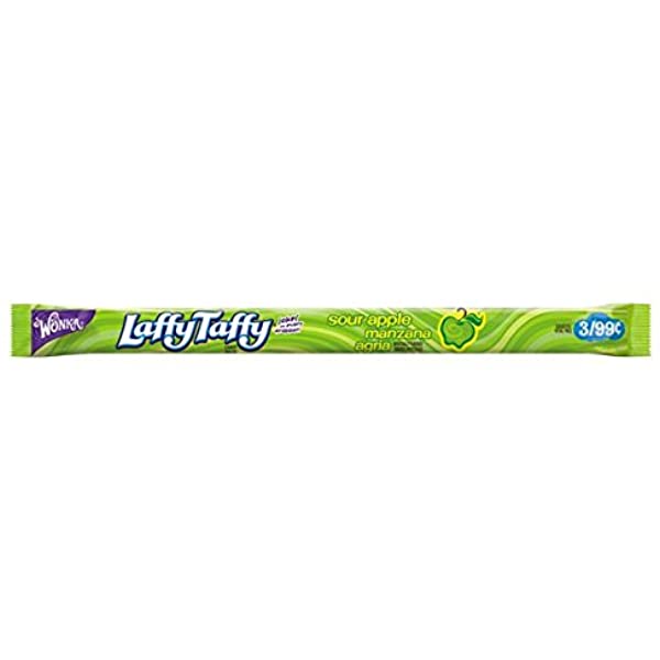 Wonka Laffy Taffy Rope - Sour Apple Pre-Priced X 24 Units – candyville.ca