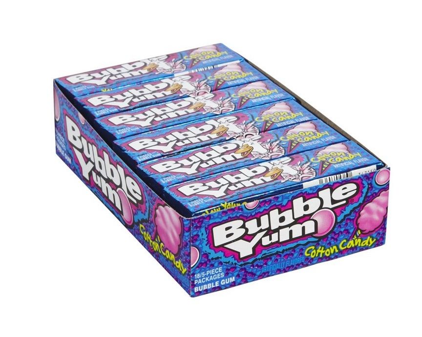 Bubble Yum Cotton Candy 1.4oz X 18 Units – candyville.ca